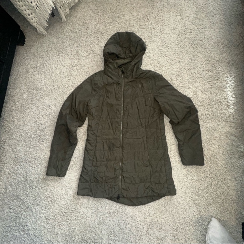 WOMENS MEDIUM NORTH FACE JACKET COAT WITH HOOD